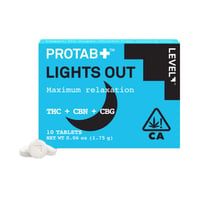 PROTAB+ LIGHTS OUT [10pk] (200mg D9 THC/50mg CBN/50mg D8 THC/20mg THCa/20mg CBG)